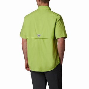 Columbia PFG Bahama™ II Shortärmad Skjorta Herr Gröna (QEAUP5692)